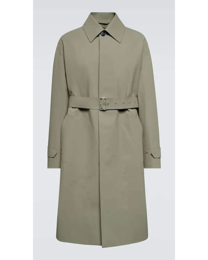 Jil Sander Trench in cotone Verde