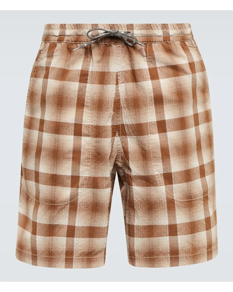 and wander Shorts Dry Check Marrone