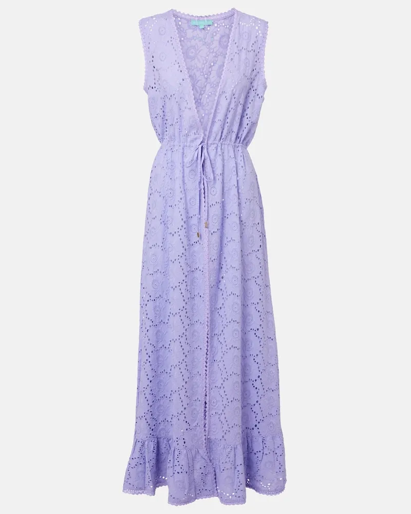 Melissa Odabash Copricostume Tessa in pizzo di cotone Viola