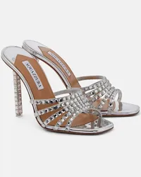 Aquazzura Sandali Rock Chic 105 in pelle Argento