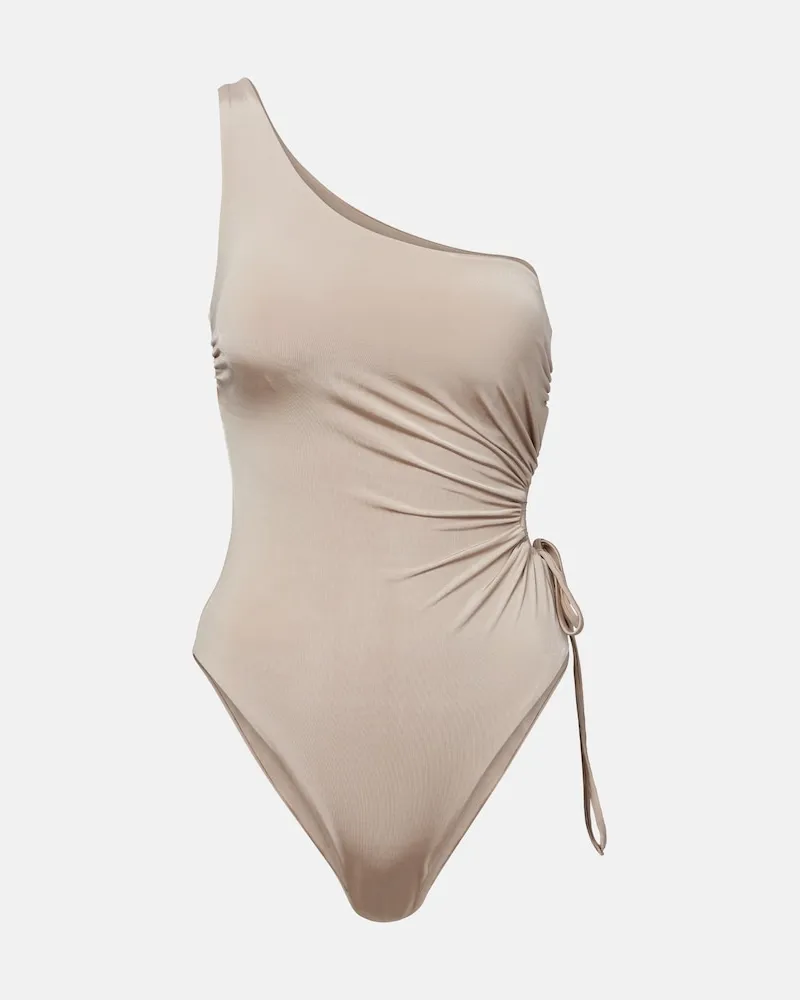 Max Mara Costume intero monospalla Canarie Beige