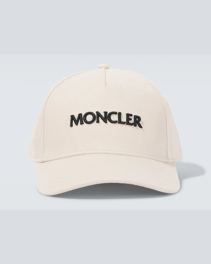 Moncler Cappello da baseball in gabardine Bianco
