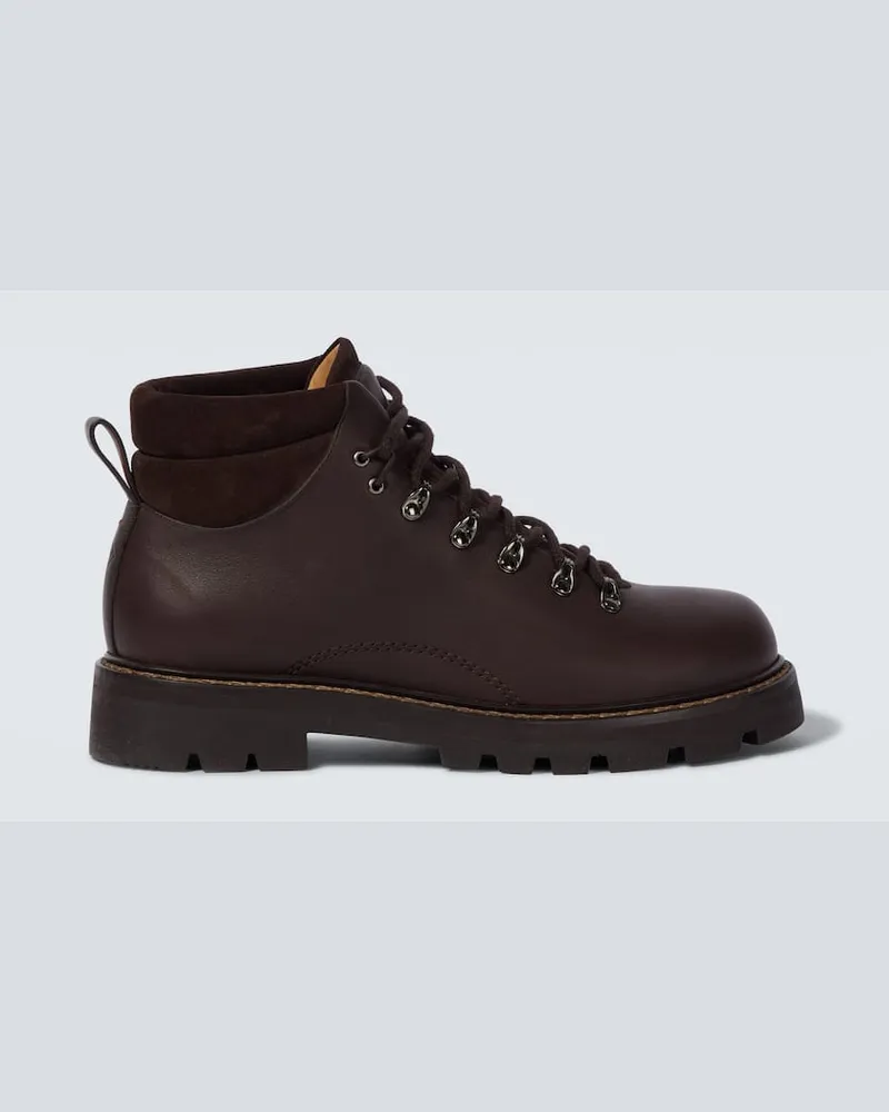 Loro Piana Stivaletti Beinn Walk in pelle Marrone