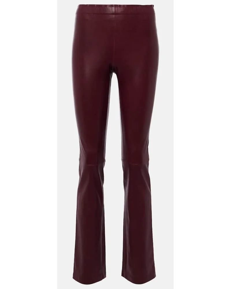 Stouls Pantaloni slim JP in suede Rosso