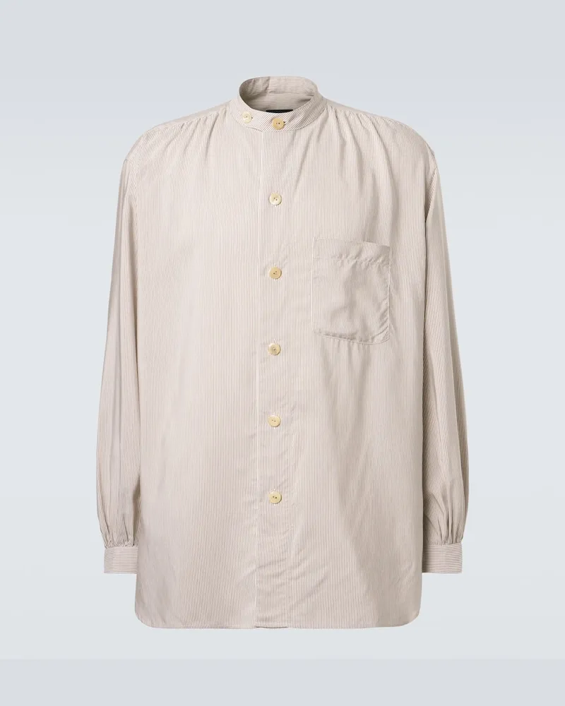 Giorgio Armani Camicia Archivio a righe Beige