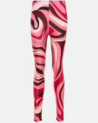 Emilio Pucci Leggings Marmo Multicolore