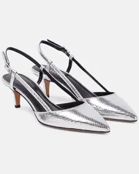 Isabel Marant Pumps slingback Pilia in pelle Argento