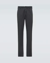 Incotex Pantaloni regular in cotone Grigio