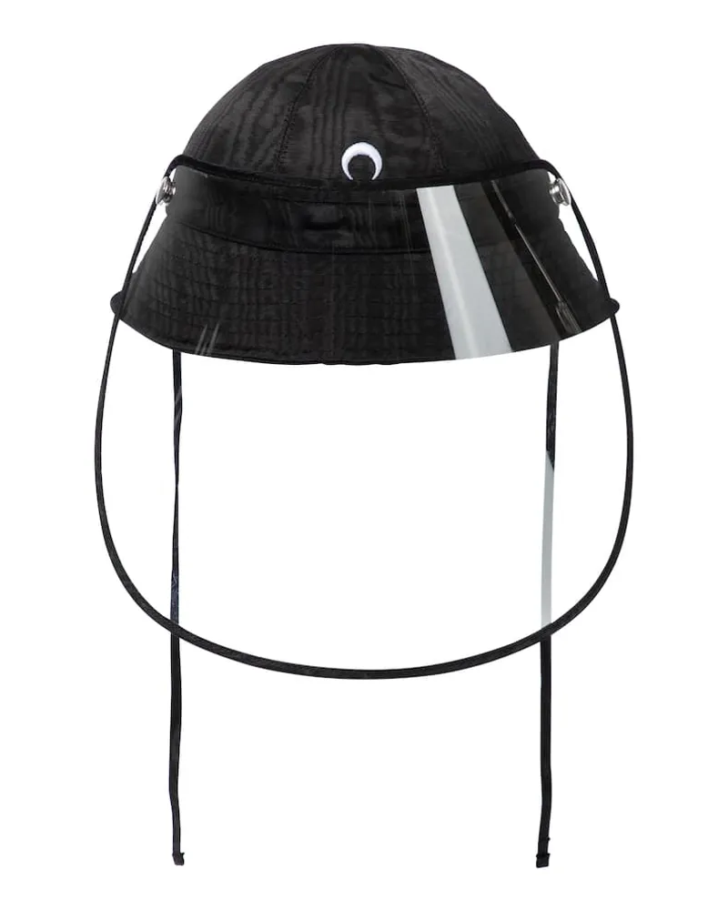 Marine Serre Cappello da pescatore con visiera Nero
