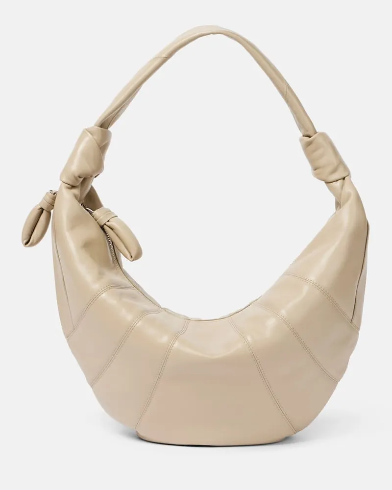 Christophe Lemaire Borsa Fortune Croissant in pelle Beige