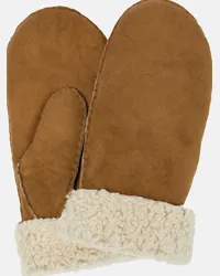 Isabel Marant Muffole Mulfi con shearling Marrone