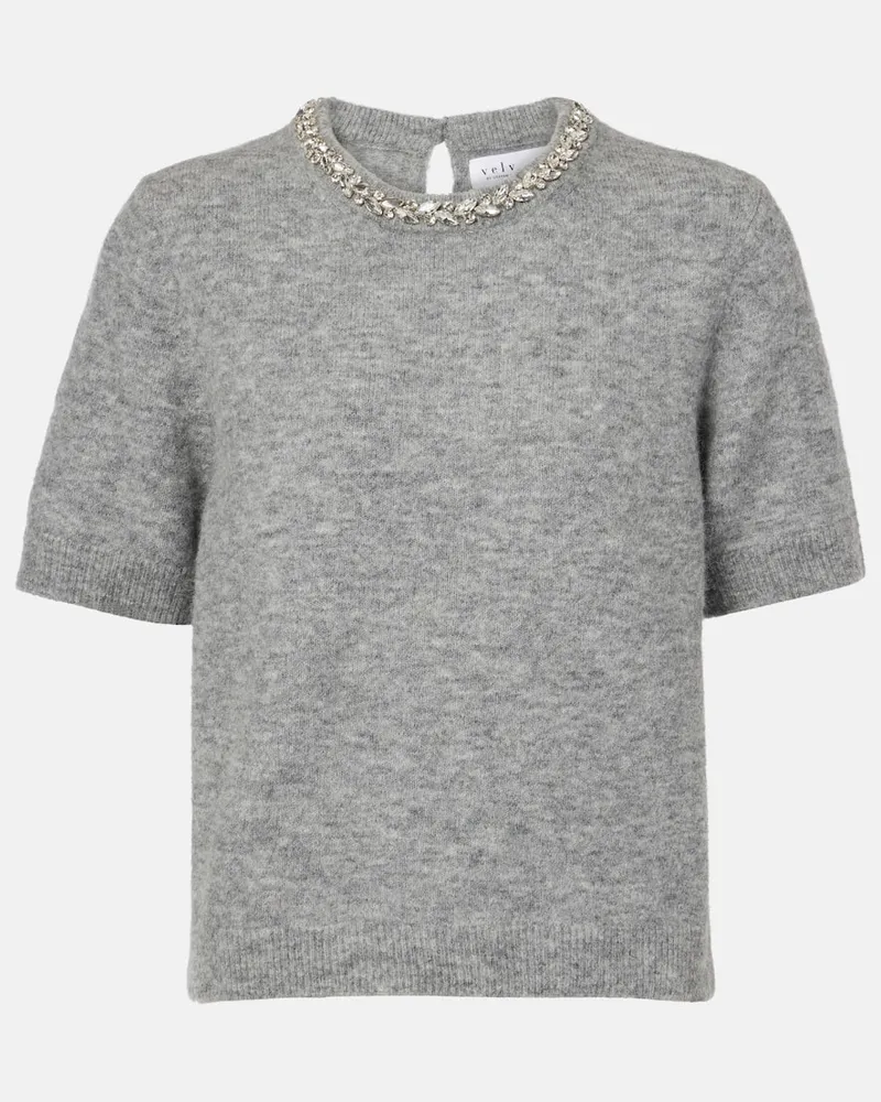 Velvet Top Layton in misto alpaca e lana Grigio