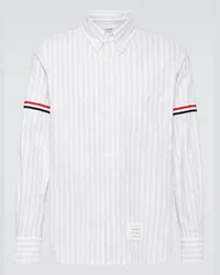 Thom Browne Camicia RWB Stripe in cotone a righe Multicolore