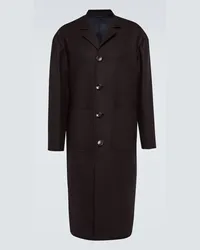 Kiton Cappotto in lana vergine Marrone