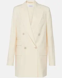 Max Mara Blazer doppiopetto Elegia in lana vergine Bianco