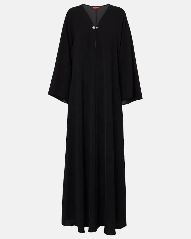 Max Mara Abito lungo Lillo in cady Nero