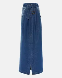 Dries van Noten Gonna lunga di jeans Savannas Blu