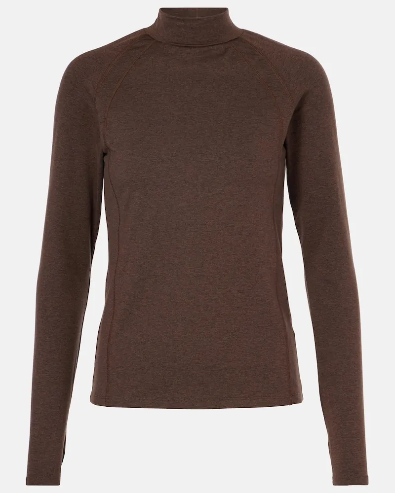 Varley Dolcevita Always Warm in jersey Marrone