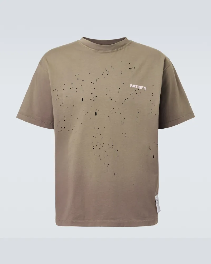 Satisfy T-shirt MothTech in cotone Marrone