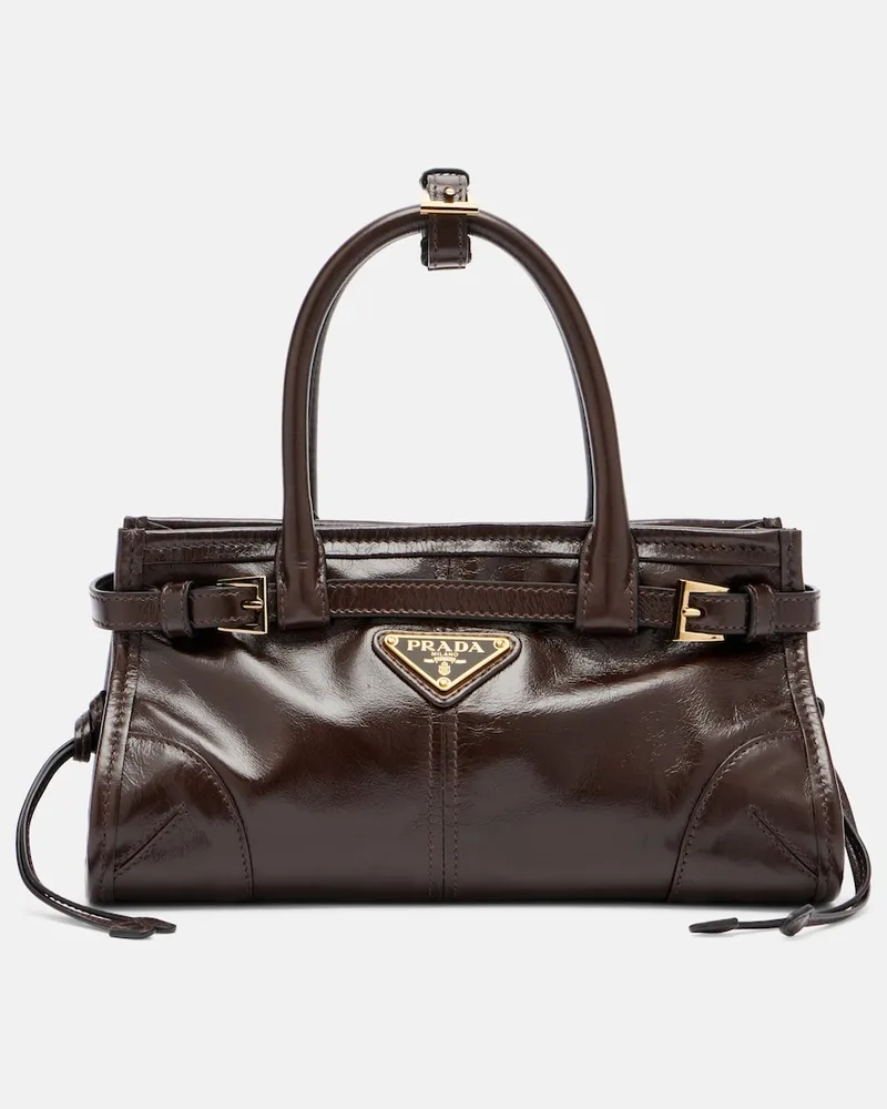 Prada Borsa a mano Prada Bonnie Mini in pelle Marrone