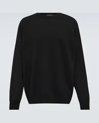 Balenciaga Pullover in cashmere con ricamo Nero