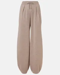 Loro Piana Pantaloni sportivi Balfour in cashmere Beige