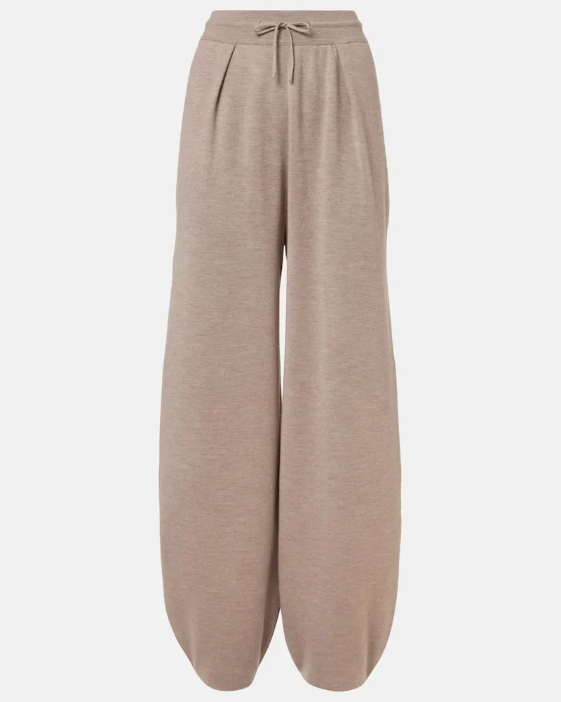 Loro Piana Pantaloni sportivi Balfour in cashmere Beige