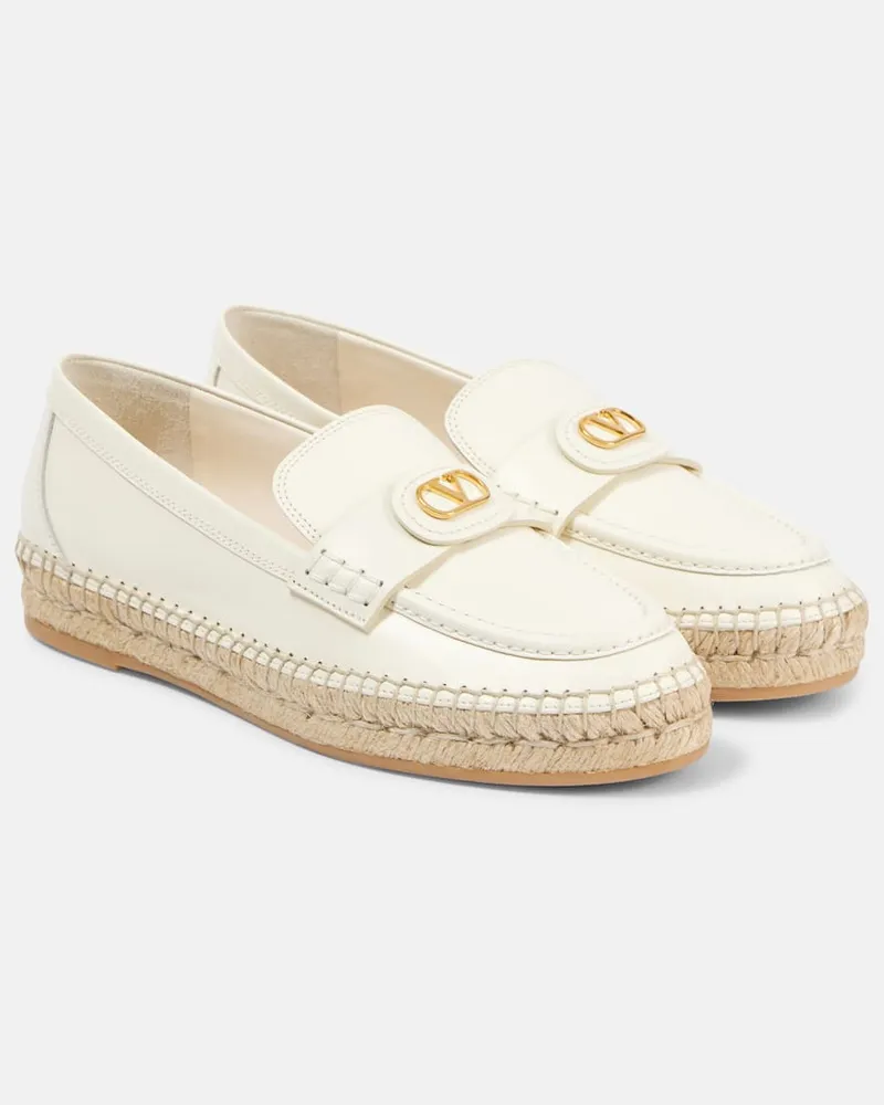 Valentino Garavani Espadrillas VLogo Signature in pelle Bianco