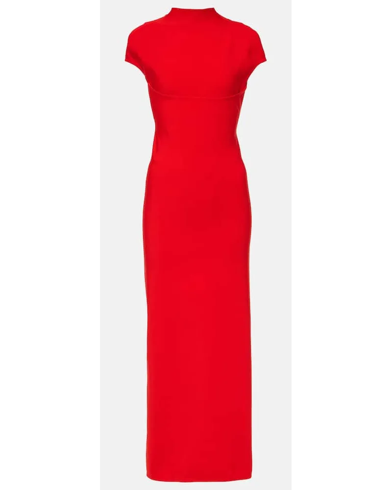 Alaïa Alaïa Abito lungo in jersey Rosso