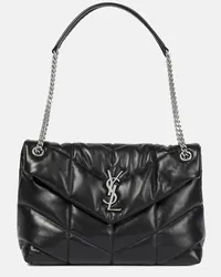 Saint Laurent Borsa Puffer Medium in pelle Nero