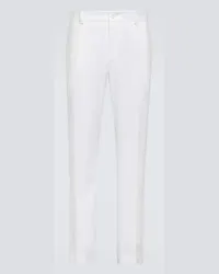 Dolce & Gabbana Pantaloni regular in misto lino Bianco