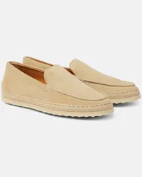 TOD'S Espadrillas in suede Beige