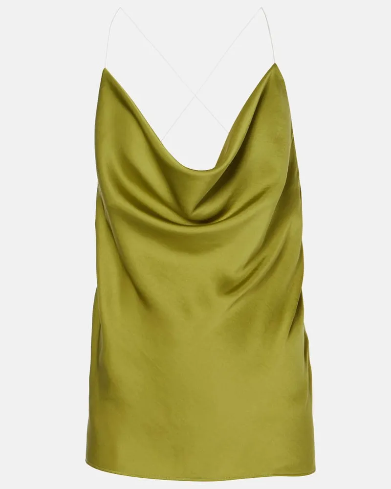 Y/PROJECT Camisole Evergreen Invisible Strap in raso Nero