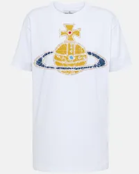 Vivienne Westwood T-shirt in cotone con stampa Bianco