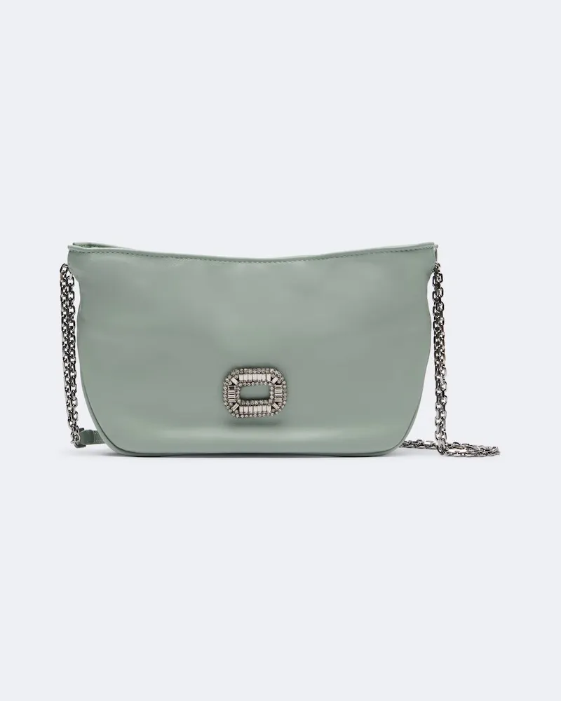 Roger Vivier Borsa a spalla Micro Pilgrim in pelle Verde