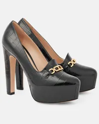 Tom Ford Pumps in vernice con stampa coccodrillo Nero