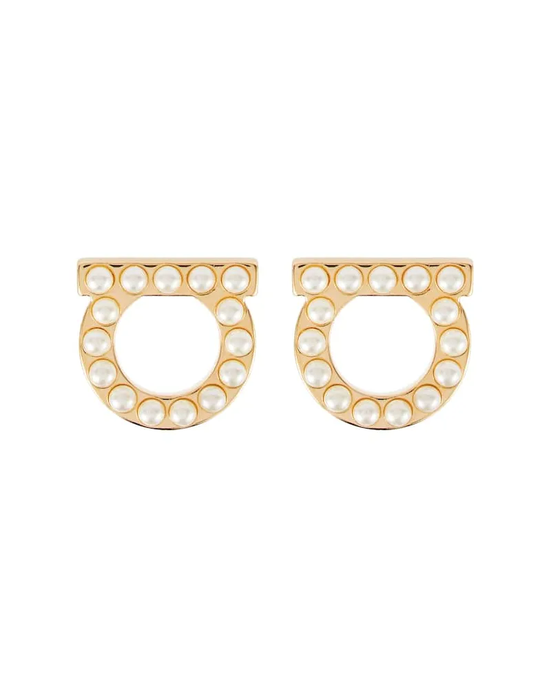 Ferragamo Orecchini Gancio con perle bijoux Oro