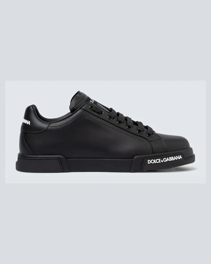 Dolce & Gabbana Sneakers Port Light in pelle Nero