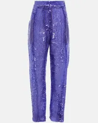 Blazé Milano Blazé Milano Pantaloni a gamba larga Sorraia con paillettes Viola