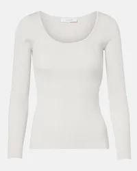 Max Mara Leisure - Top Ondina in lamé Grigio