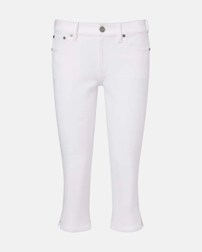 Ralph Lauren Pantaloni skinny cropped in cotone Bianco
