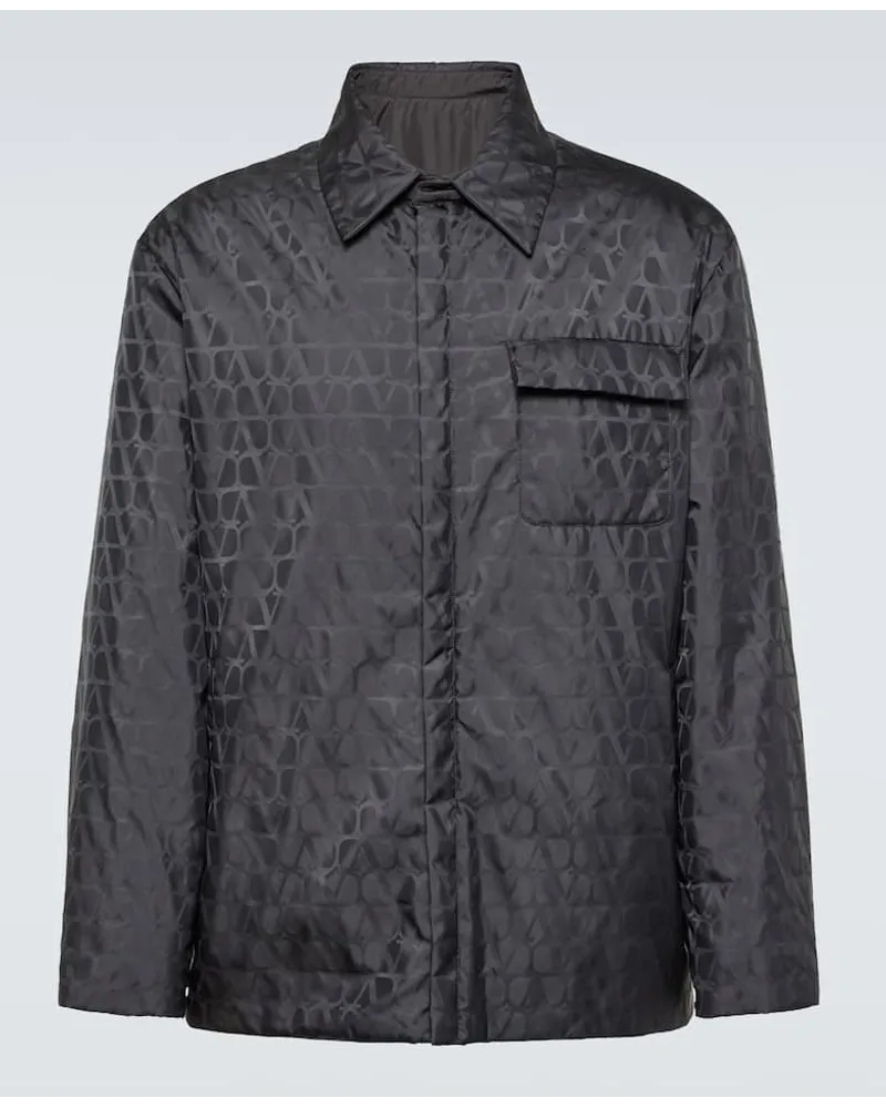 Valentino Garavani Giacca reversibile Toile Iconographe Nero