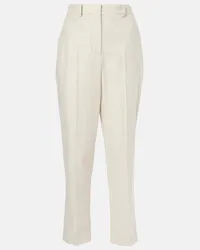 Loro Piana Pantaloni regular Doyle in cashmere Bianco