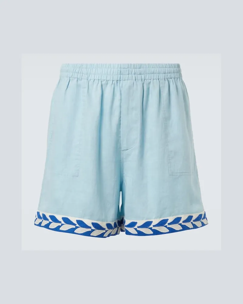 BODE Bermuda Seedling Stripe in lino Blu