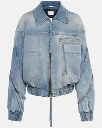 Blumarine Bomber di jeans Blu