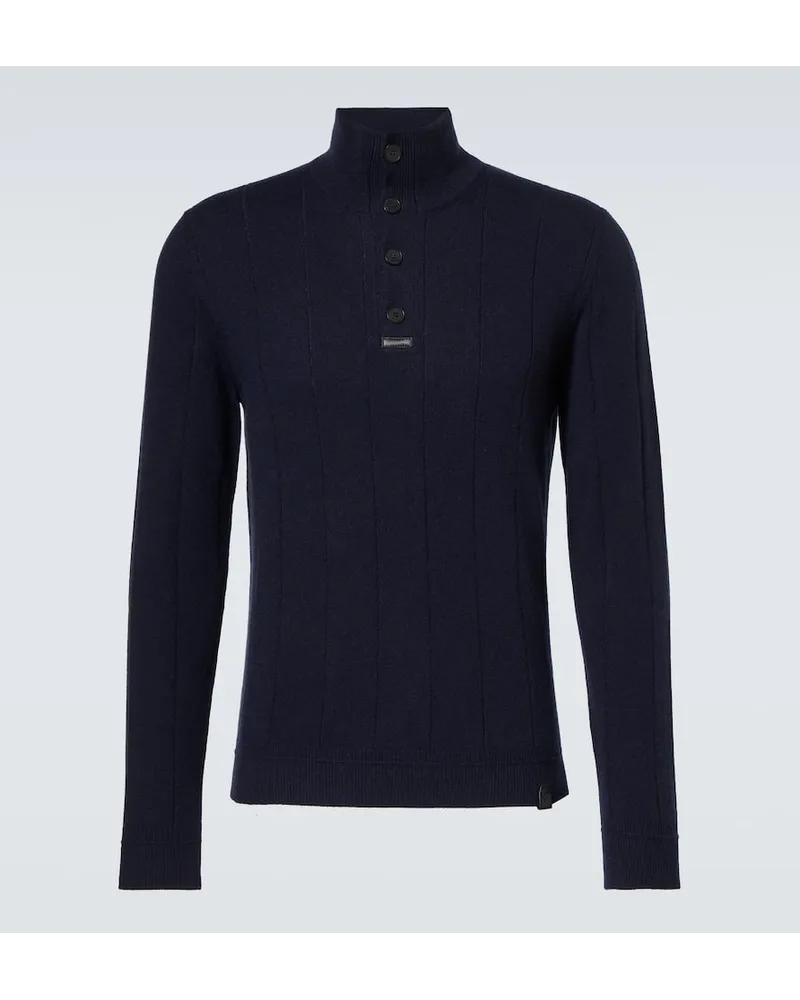 Brioni Pullover in cashmere Blu