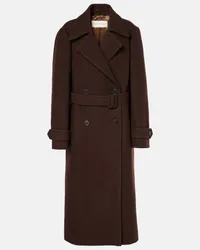 Dries van Noten Cappotto in lana Marrone