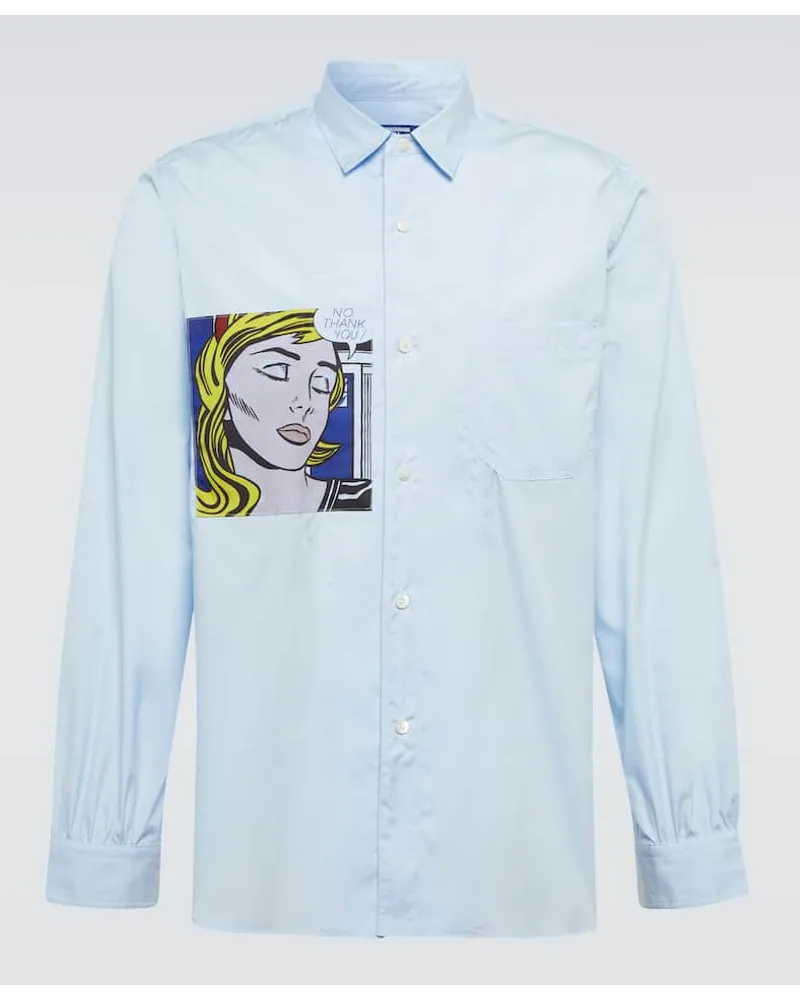 Junya Watanabe Camicia in popeline di cotone a quadri Multicolore