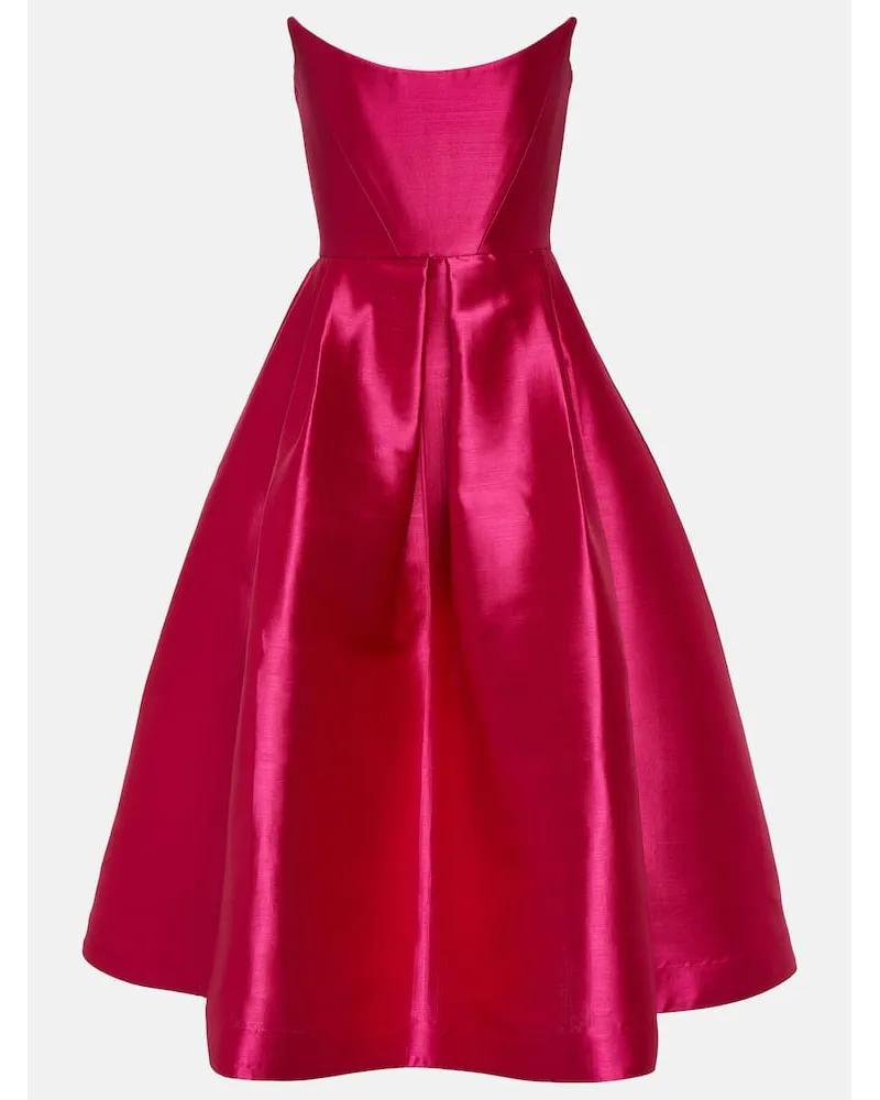 Alex Perry Abito midi bustier Rosa