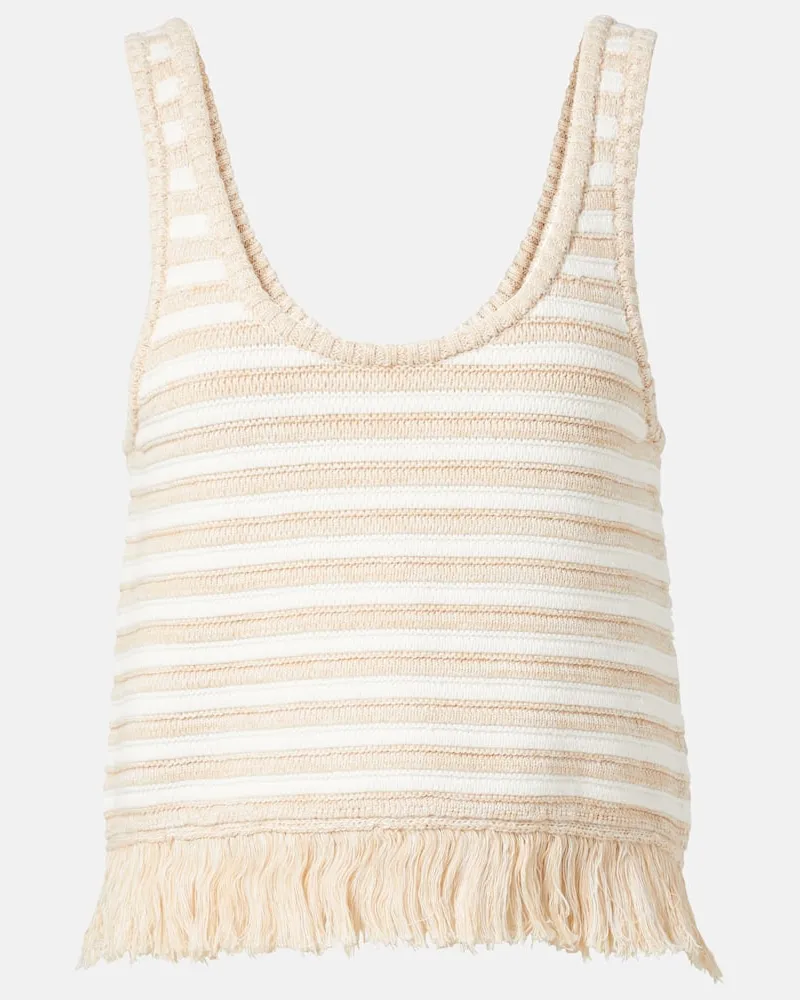 The Upside Top Freida in maglia di cotone Marrone